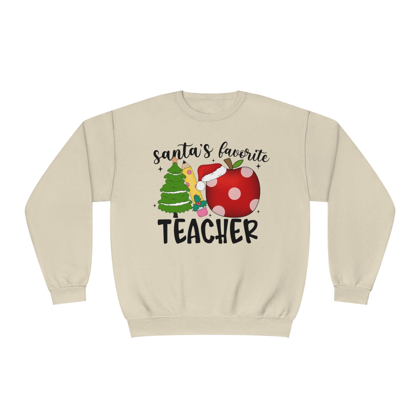 Santa's Favorite Teacher Crewneck Sweatshirt