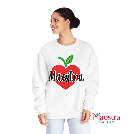 Maestra manzana-corazón Abrigo Crewneck Sweatshirt