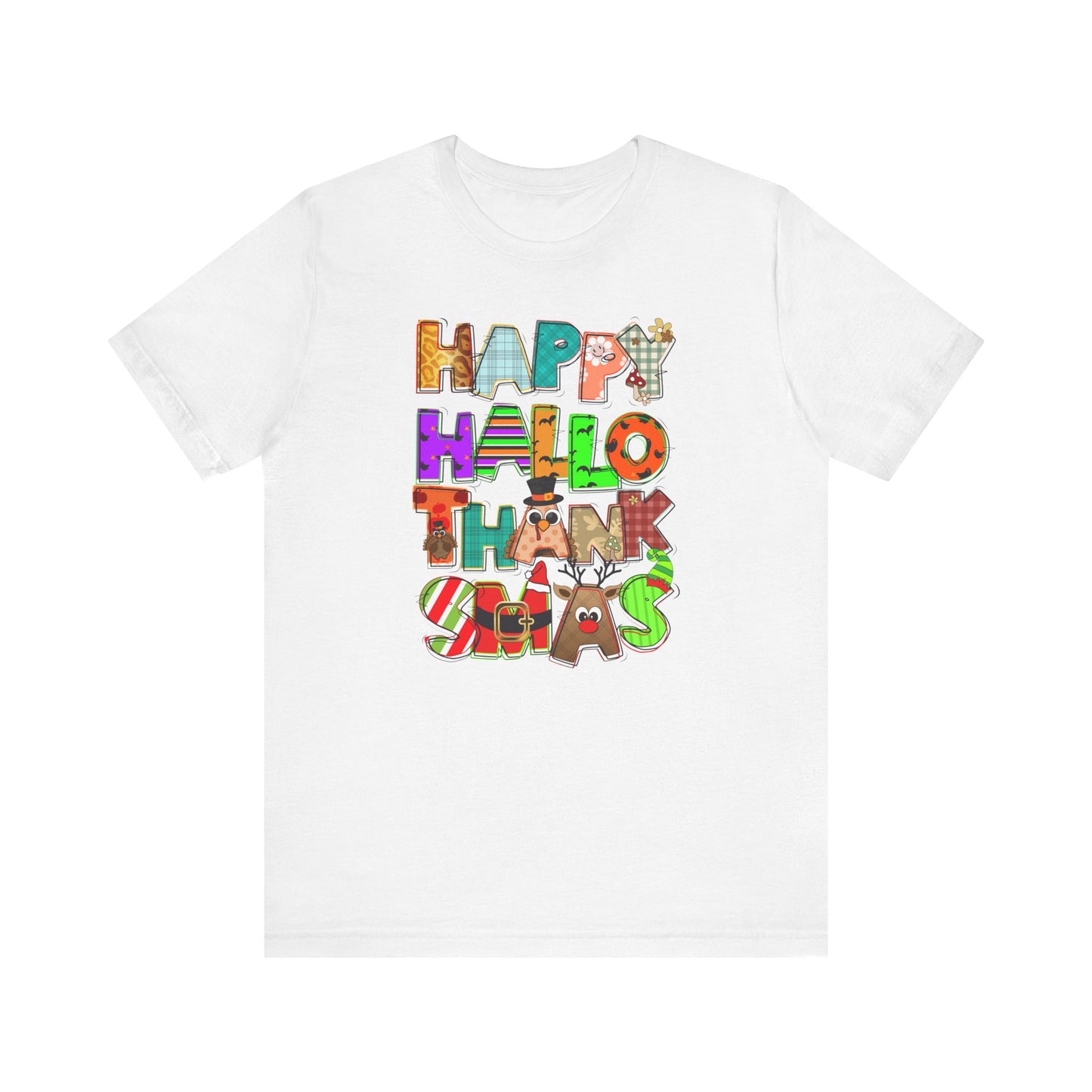 Hallothanksmas |Camisa para celebrar las tres festividades Halloween, Thanksgiving y Christmas