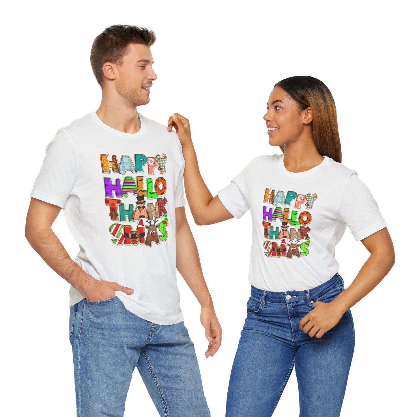 Hallothanksmas |Camisa para celebrar las tres festividades Halloween, Thanksgiving y Christmas