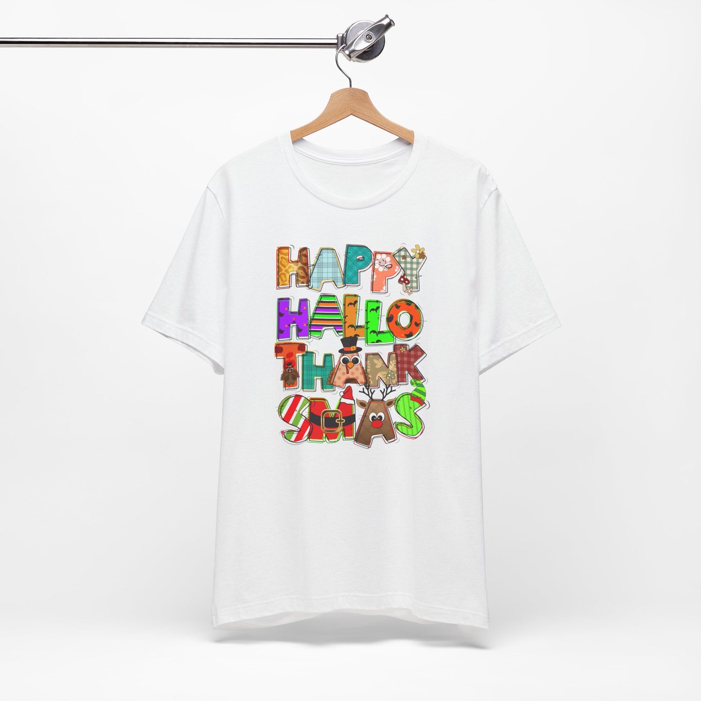 Hallothanksmas |Camisa para celebrar las tres festividades Halloween, Thanksgiving y Christmas