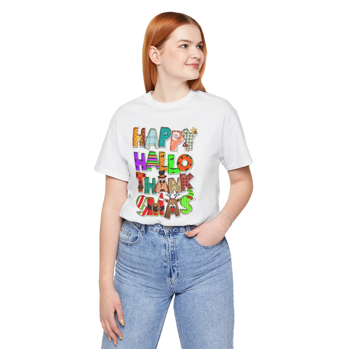 Hallothanksmas |Camisa para celebrar las tres festividades Halloween, Thanksgiving y Christmas