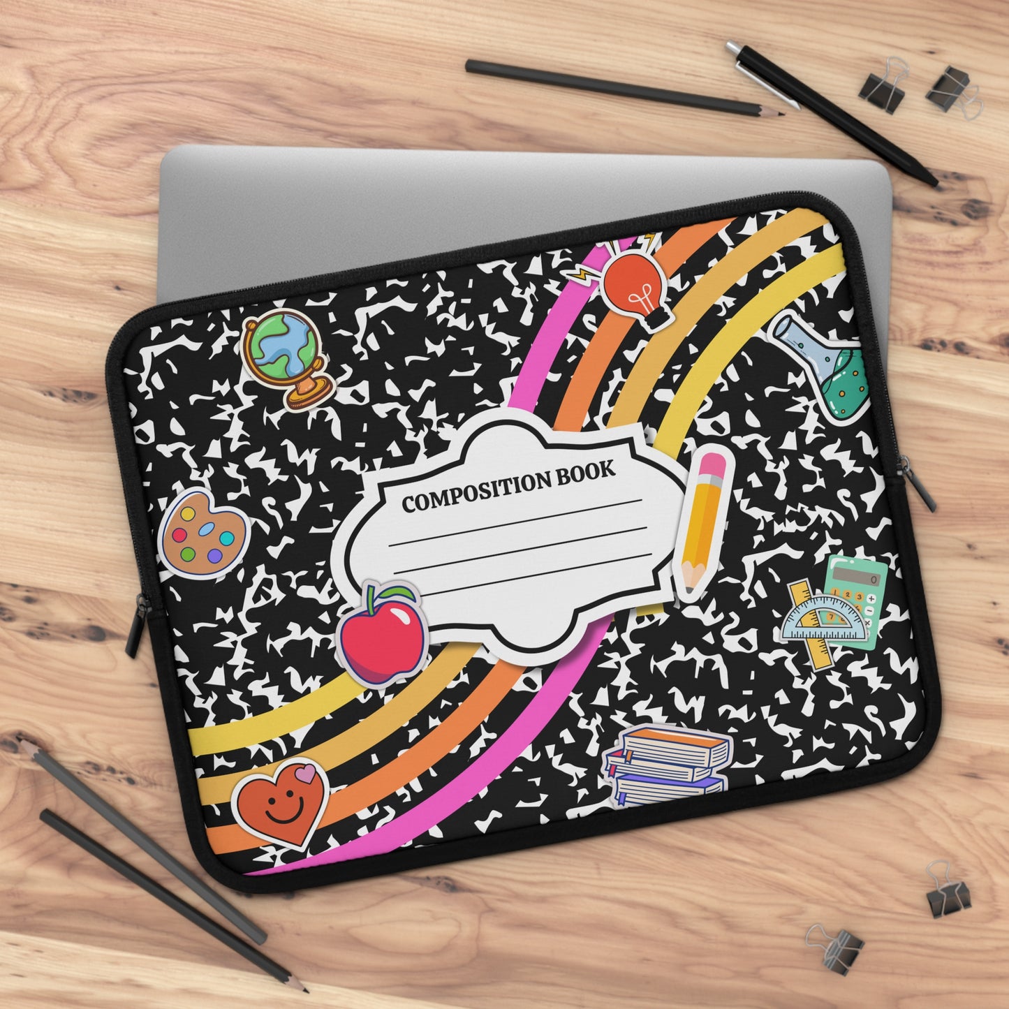 Laptop Sleeve Composition Notebook |Bulto para la computadora