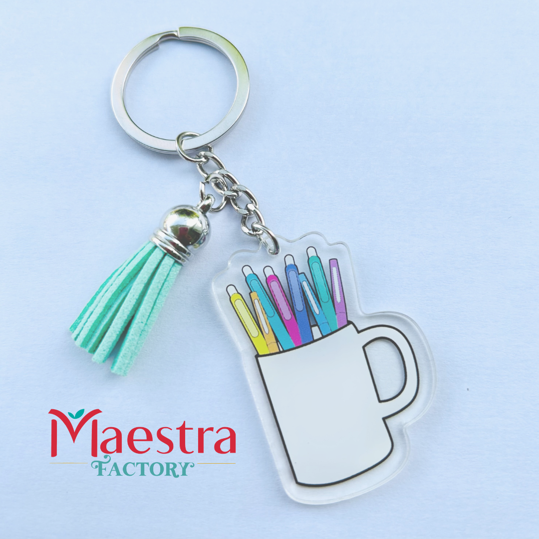 Llavero para maestras con marcadores | Flair Pen keychain