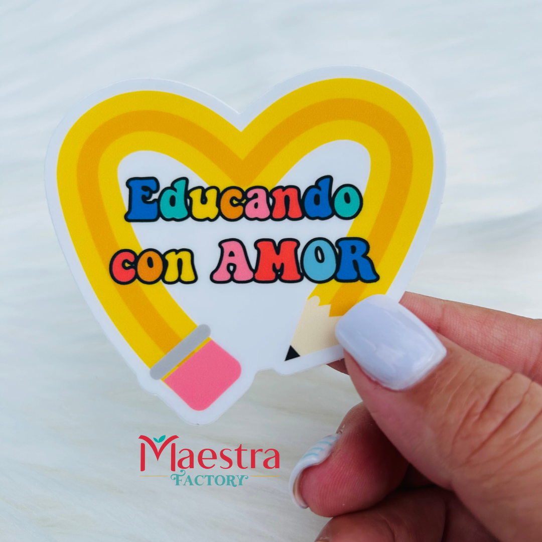 Sticker Educando con Amor