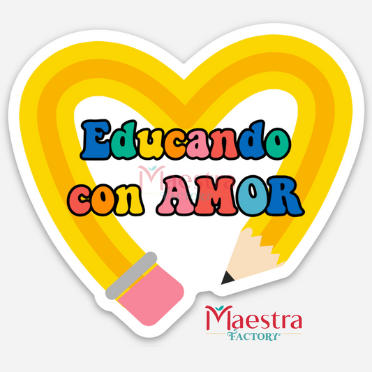 Sticker Educando con Amor