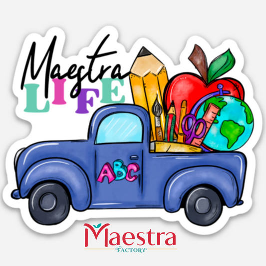 Sticker Maestra Life